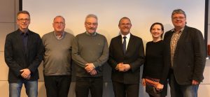 Vorstand: Dr. Götting, Bernd Heinze, Volker Dowidat, Uwe Lührig, Nicole Schwarzer und Mathias Schröder